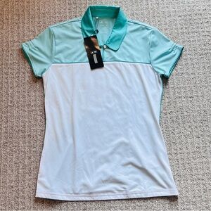 Adidas Golf Aqua Mint Climalite Polo | Coastal Athleisure | NWT